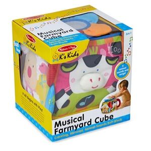 🔥Melissa & Doug Musical Farmyard Cube Learning Toy